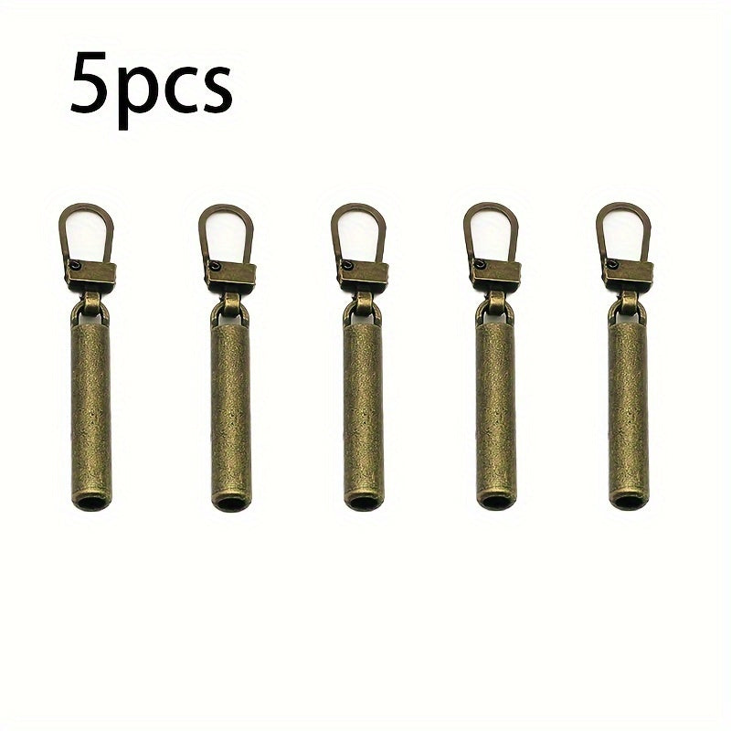 5 Detachable Zipper Pullers Repair Kits for Sewing Bags Down Jackets