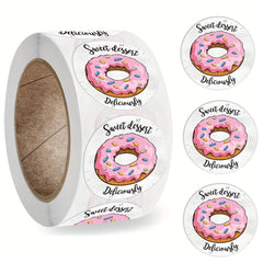 500pcs Sweet Dessert Thank You Stickers Scrapbooking DIY Stationery Stickers