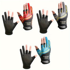 Outdoor Fishing Gloves Fingerless Anti-slip Breathable Half Finger