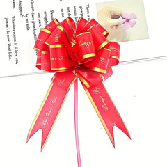 10pcs English Letter 3D Ribbon for Gift Bags - Plastic Ribbon for Decor
