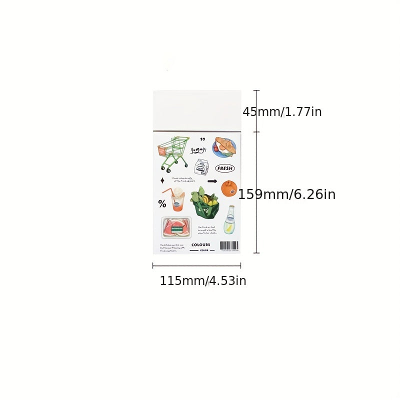 2pcs Convenience Store Series Journal DIY Stickers