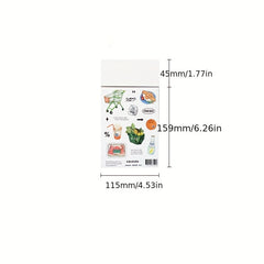 2pcs Convenience Store Series Journal DIY Stickers
