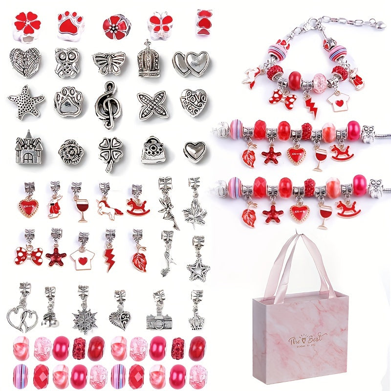 Children's Crystal Loose Bead Bracelet DIY Accessories Pack