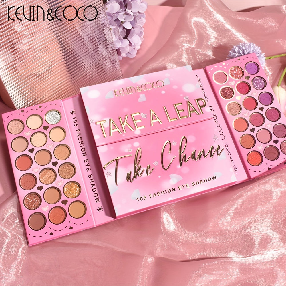 4-Layer Eyeshadow Palette for Brightened Skin Tone & 3-in-1 Contour Makeup