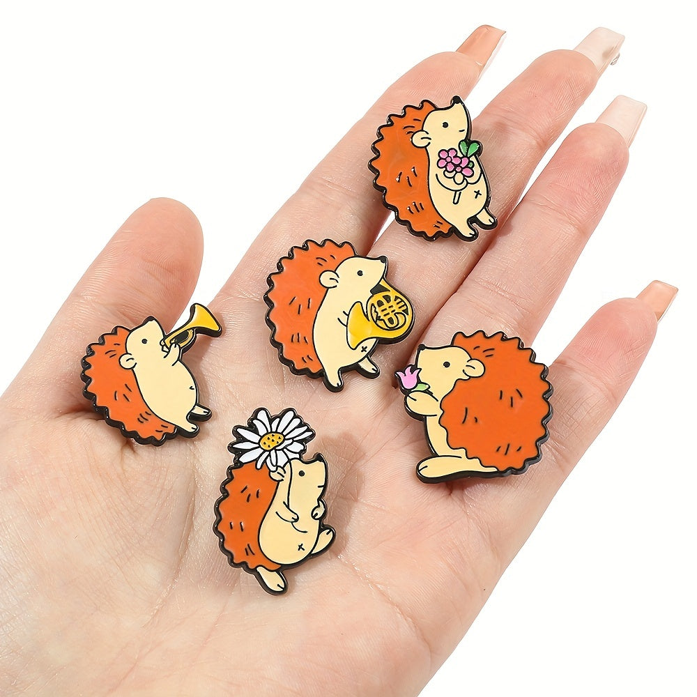Animal Concert Hedgehog Brooch Metal Sense Costume Bag Accessories