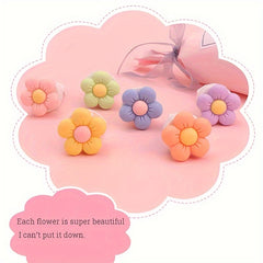 3pcs Small Flowers Scented Decoration Clip For Car Air Outlet