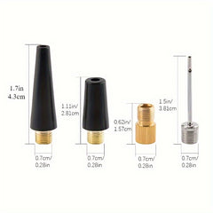 9pcs Bike Valve Adapter Converter Pump Needle Set