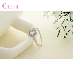 925 Silver Crystal Necklace Earrings Set Bridal Jewelry