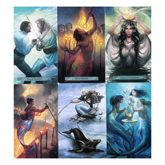 Mermaid Tarot Card 78 Divination Cards In English for Fortune Telling