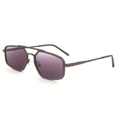 Men's Retro Double Beam Polygon Sunglasses
