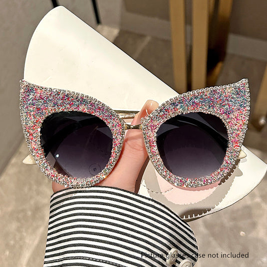 Cat Eye Sunglasses Glitter Rhinestone UV400 Sun Shades