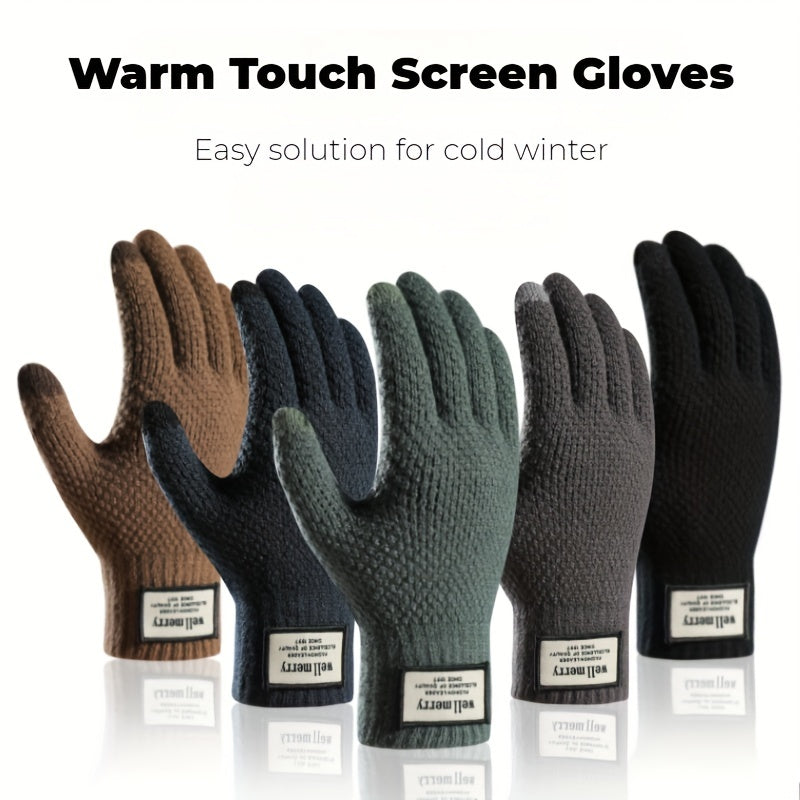 Men's Wool Touch Screen Winter Gloves