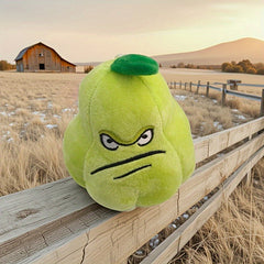Green Plant Series Ugly Expression Plush Doll with Leaves & Flowers