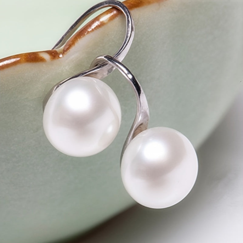High Touch Pearl Stud Earrings