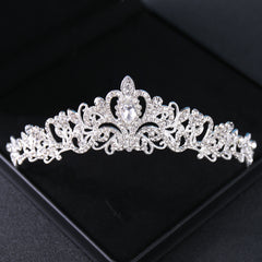 Silvery Rhinestone Crown Hairband Headband Bridal Wedding Favor