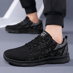 Men's Breathable Running Shoes Non Slip Lace Up Sneakers