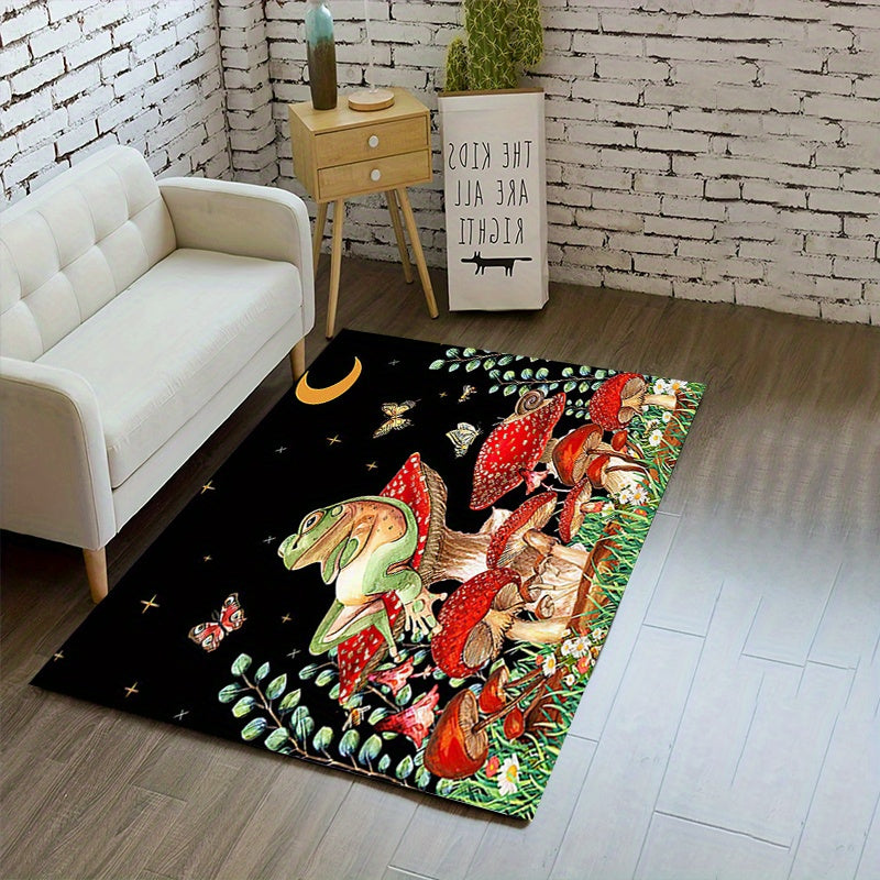 Non Slip Crystal Velvet Area Rug for Living Room Bedroom Nursery