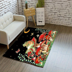 Non Slip Crystal Velvet Area Rug for Living Room Bedroom Nursery