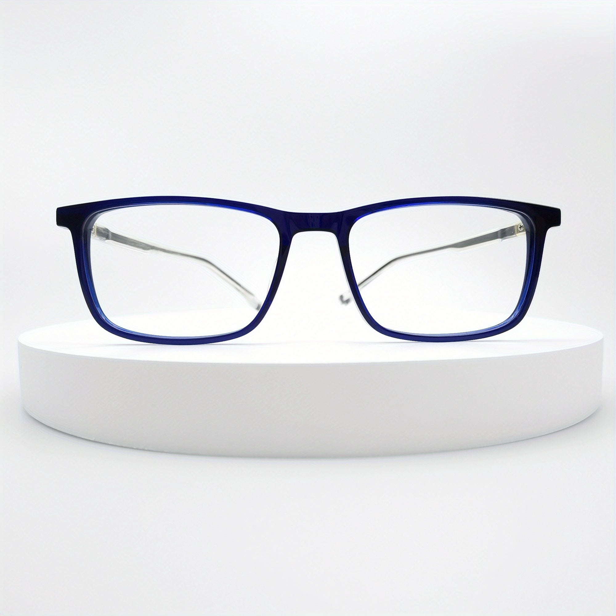 Men's Rectangle Frame Light Glasses Classic Computer Glasses