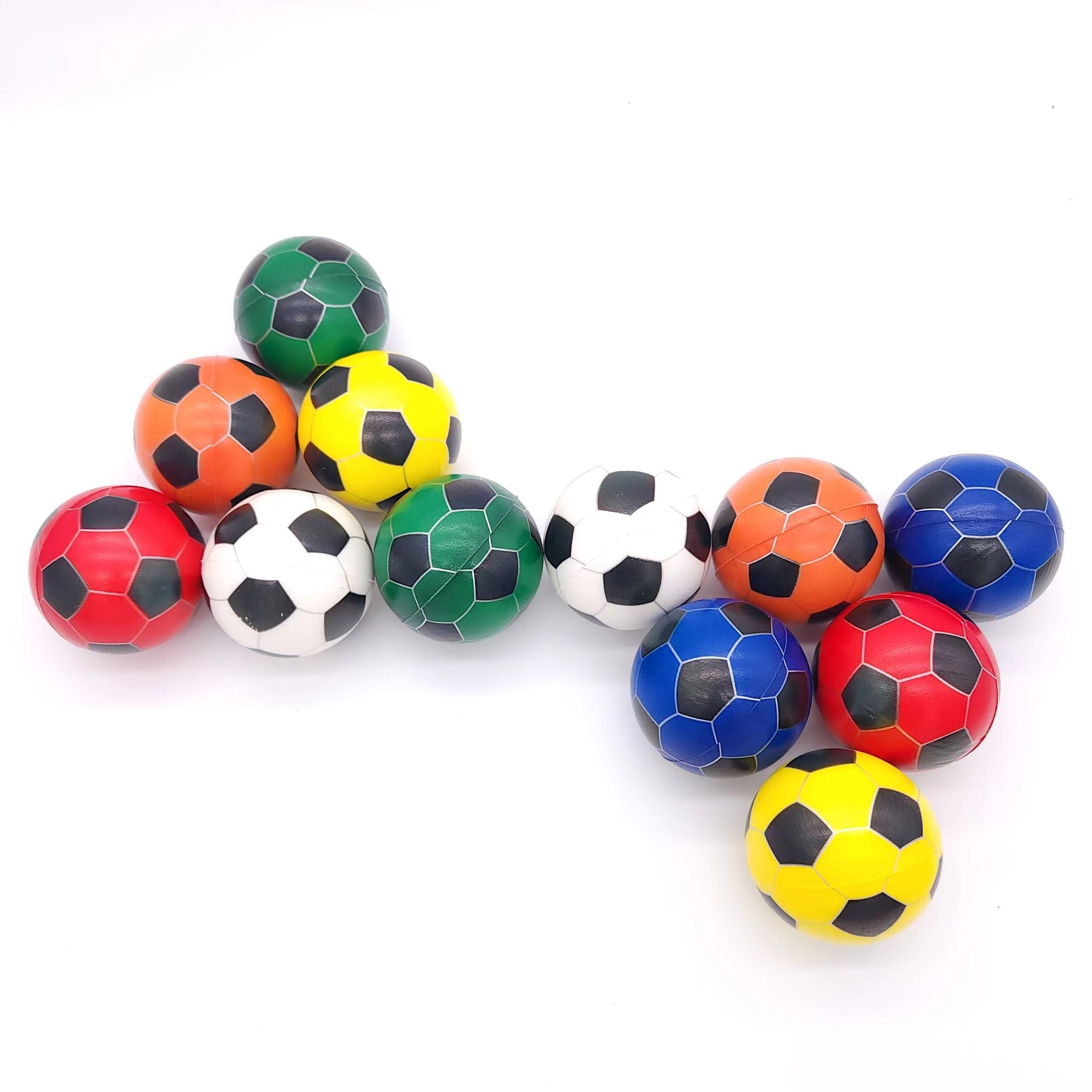 12pcs Sponge Balls Colorful Square Football Random Funny Interactive Toys