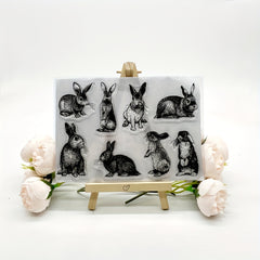 1pc Rabbit Stamp Painting Tools DIY Scrapbook Decoration Silicone Clear Stamp