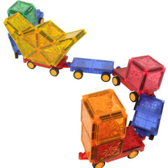 2pcs Magnetic Building Block Car Accessories DIY Toy Pack