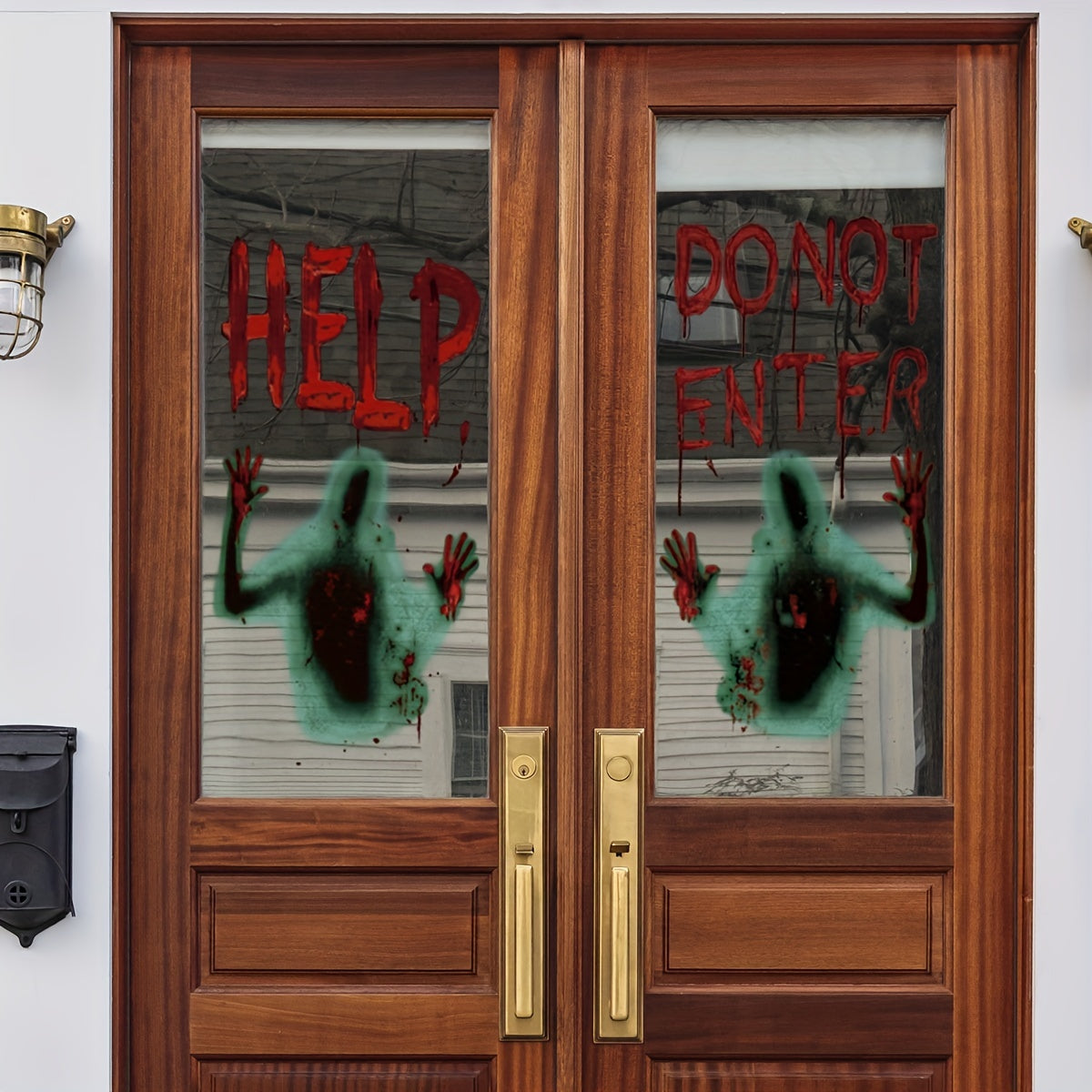 Halloween Bloody Window Sticker Party Decor Toilet Decoration Creepy Print
