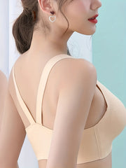 Front Buckle Wireless Push Up Bra