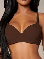 Seamless Underwire Push Up Bra for Women