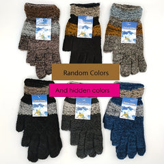 Winter Warm Striped Gloves for Men and Women