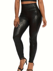 Leopard Print Butt Lifting Yoga Leggings High Waist Fitness Sports Pants