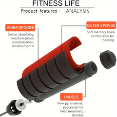 Adjustable Jump Rope with Soft Handles for Aerobic Exercise Weight Loss