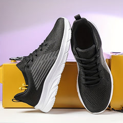 Men's Breathable Knit Casual Shoes Lightweight Non Slip Sneakers