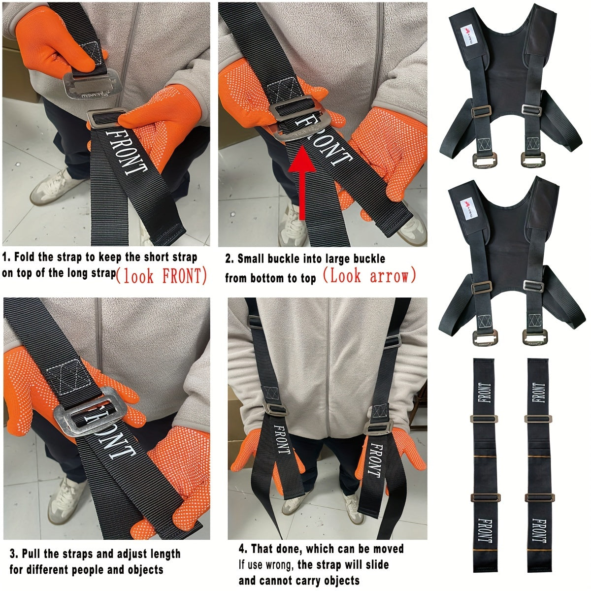 Moving Straps 2 Person Lifting And Moving System