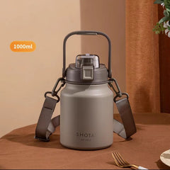 1L Outdoor Portable Large Capacity Kettle Stainless Steel Insulated Bottle