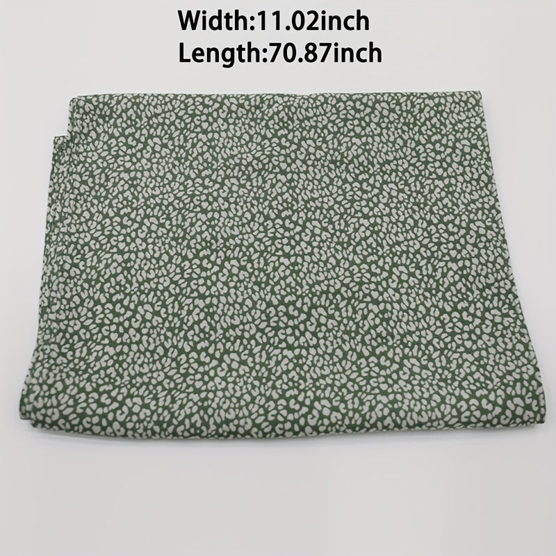 Leopard Print Scarf Vintage Casual Women Shawl Outdoor Windproof