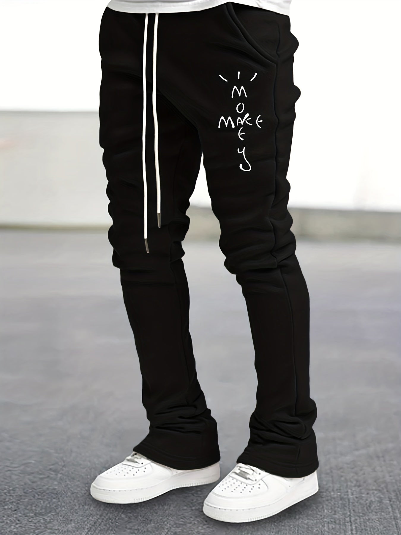 Men's Comfy Flared Trousers Casual Stretch Hip Hop Joggers