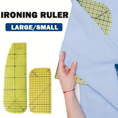 Yellow Ironing Ruler High Temp Resistance Cloth Arts Crafts DIY Sewing