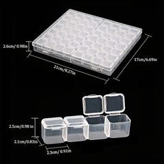 5D Diamond Painting Storage Container, 28 56 Grids Clear Diamond Embroidery Box