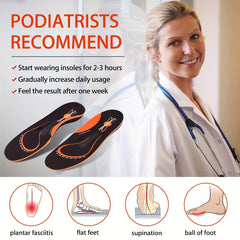 Comfortable Arch Support Insoles Flat Feet Cushioned Inserts