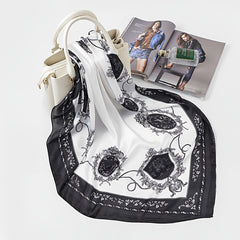 Silk Like Scarf Bandana Square Silk Like Hair Scarves And Wraps