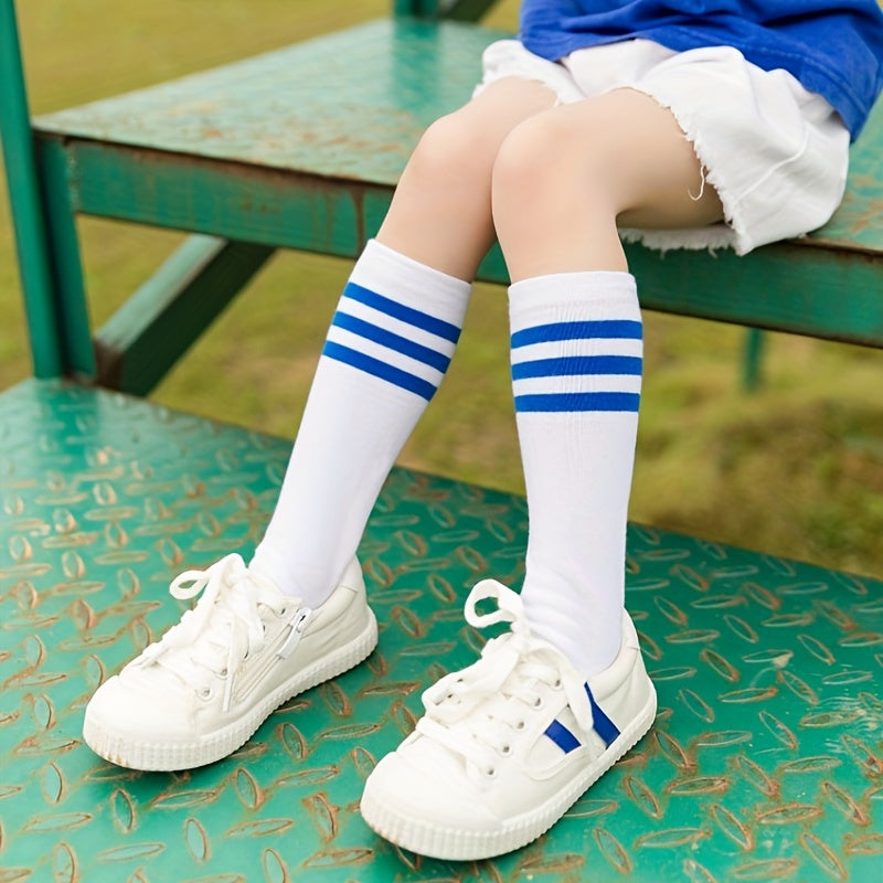 Kids Football Socks Cotton Over The Knee Boys Girls Socks