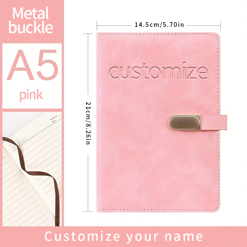 Light Faux Leather Notebook - Ideal for Students and Birthdays