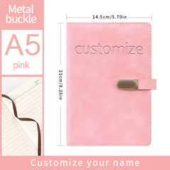 Light Faux Leather Notebook - Ideal for Students and Birthdays