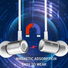 Metal Magnetic In-ear Headphones with Heavy Bass