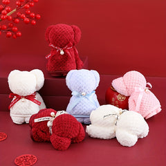 Bear Towel Hand Holding Towel Small Gift For Family Christmas Gift