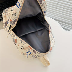 Casual Graffiti Backpack Large Capacity Travel Bag Boys Girls Bag