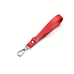 Vintage Leather Keychain Double Sided Keyring for Men & Women