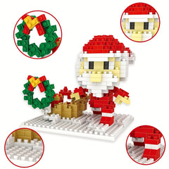 Christmas Building Blocks Set 314pcs Holiday Present Box Stacking Toys
