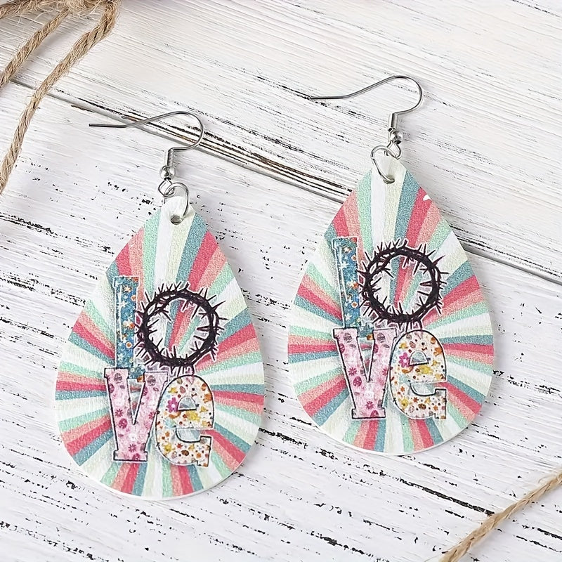 Teardrop Shape Earrings for Christmas Holiday Birthday